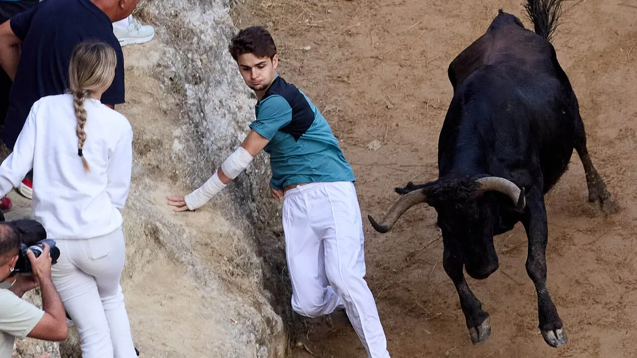 &Uacute;ltimo encierro del Pil&oacute;n de Falces 2026. I&Ntilde;IGO ALZUGARAY