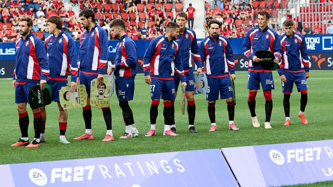 Partido de La Liga EA Sports entre CA Osasuna y Levante UD disputado en el estadio de El Sadar en Pamplona. I&Ntilde;IGO ALZUGARAY