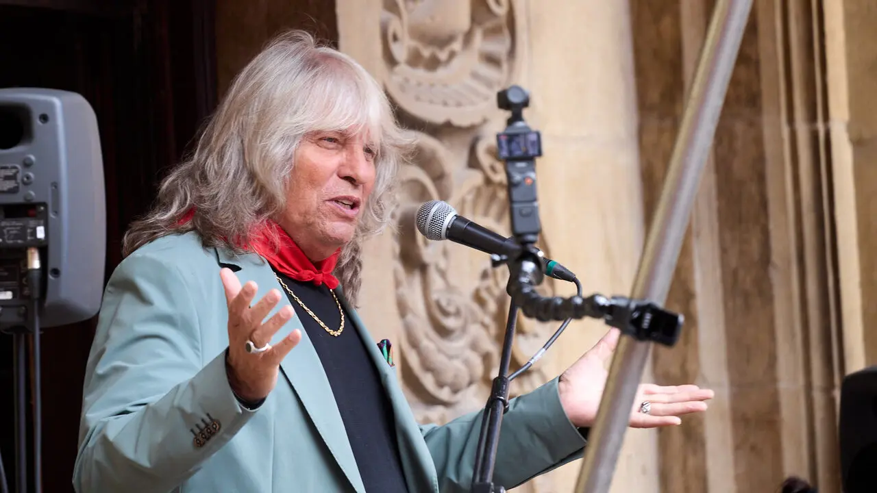 Actuaci&oacute;n de Jos&eacute; Merc&eacute; en el Balc&oacute;n del Ayuntamiento de Pamplona dentro de la XIII edici&oacute;n del Flamenco On Fire. I&Ntilde;IGO ALZUGARAY