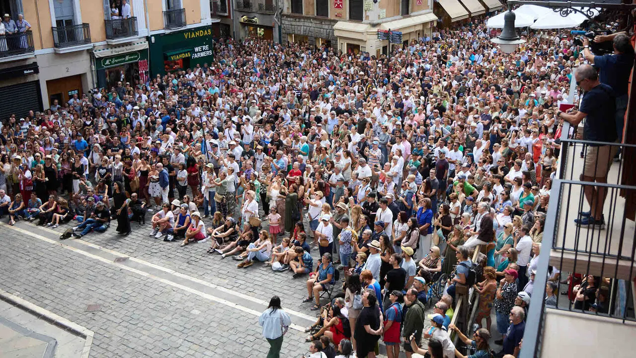 Actuaci&oacute;n de Jos&eacute; Merc&eacute; en el Balc&oacute;n del Ayuntamiento de Pamplona dentro de la XIII edici&oacute;n del Flamenco On Fire. I&Ntilde;IGO ALZUGARAY
