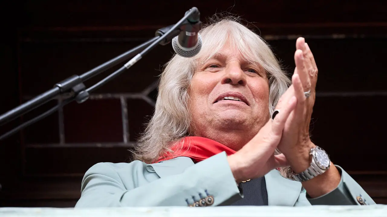 Actuaci&oacute;n de Jos&eacute; Merc&eacute; en el Balc&oacute;n del Ayuntamiento de Pamplona dentro de la XIII edici&oacute;n del Flamenco On Fire. I&Ntilde;IGO ALZUGARAY