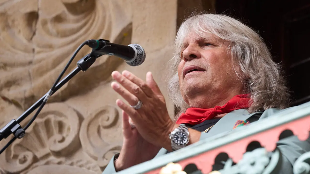 Actuaci&oacute;n de Jos&eacute; Merc&eacute; en el Balc&oacute;n del Ayuntamiento de Pamplona dentro de la XIII edici&oacute;n del Flamenco On Fire. I&Ntilde;IGO ALZUGARAY