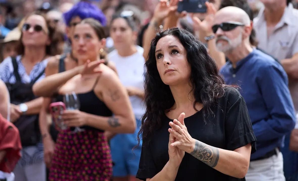 Actuaci&oacute;n de Jos&eacute; Merc&eacute; en el Balc&oacute;n del Ayuntamiento de Pamplona dentro de la XIII edici&oacute;n del Flamenco On Fire. I&Ntilde;IGO ALZUGARAY