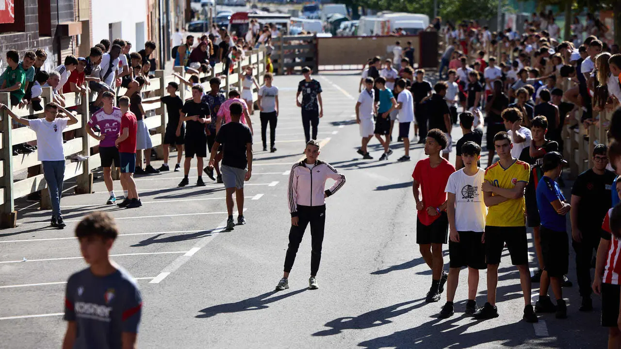 Suelta de vaquillas en las Fiestas de Berriozar 2026. I&Ntilde;IGO ALZUGARAY