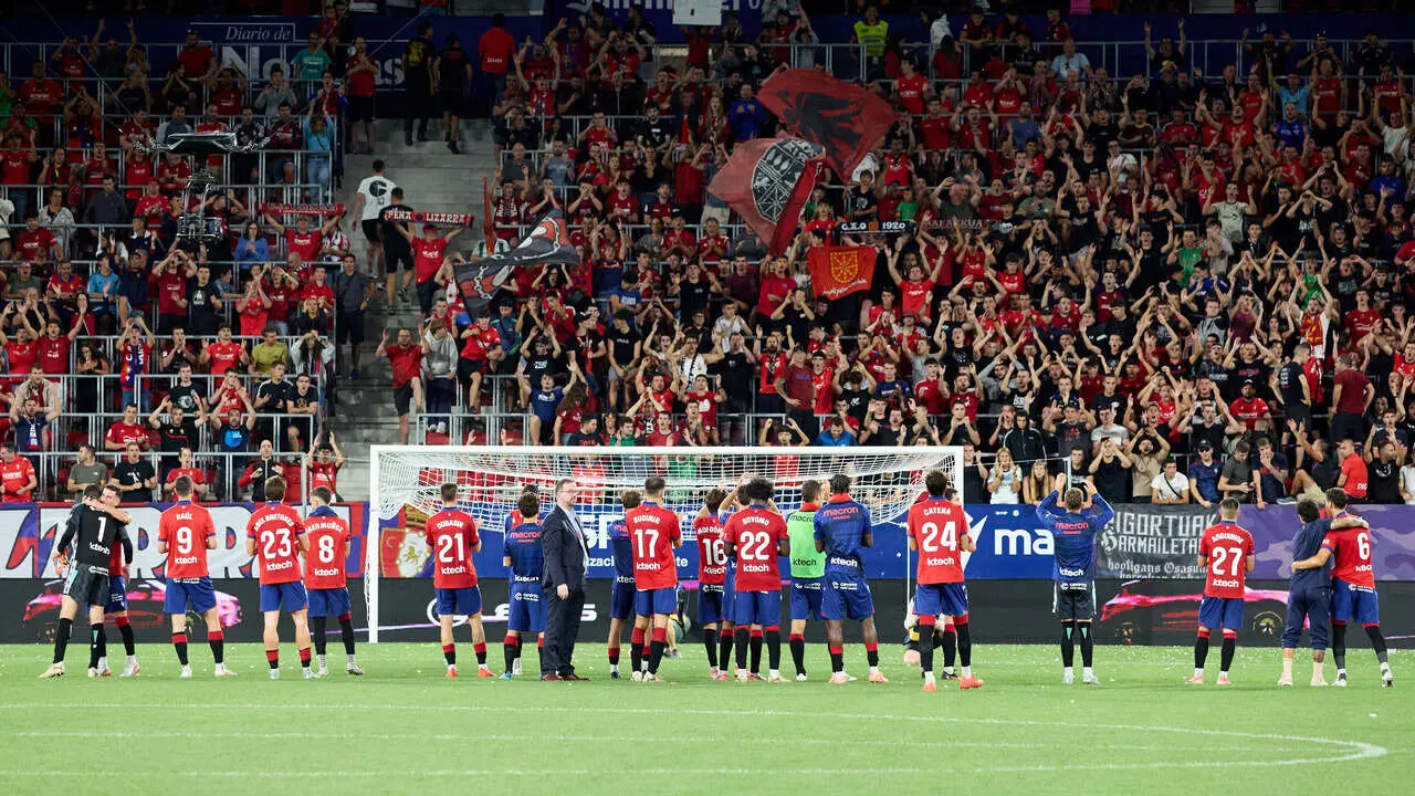 Partido de LaLiga EA Sports entre CA Osasuna y Getafe CF disputado en El Sadar en Pamplona. I&Ntilde;IGO ALZUGARAY