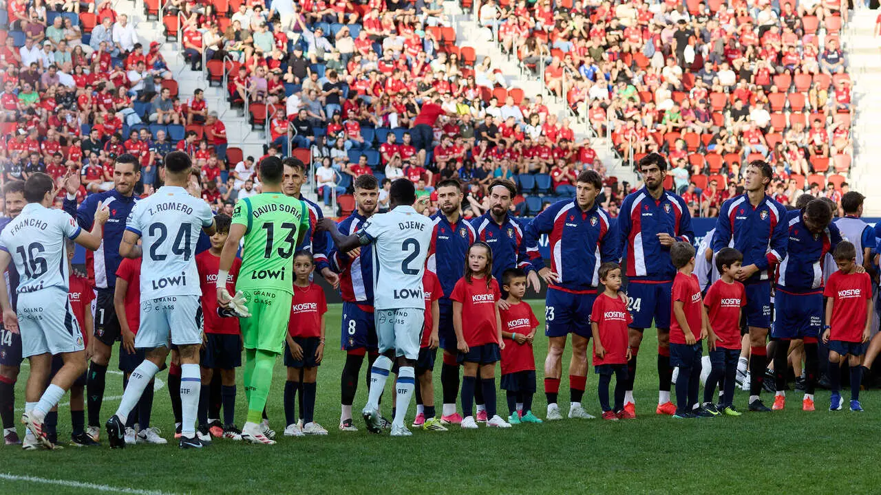 Partido de LaLiga EA Sports entre CA Osasuna y Getafe CF disputado en El Sadar en Pamplona. I&Ntilde;IGO ALZUGARAY