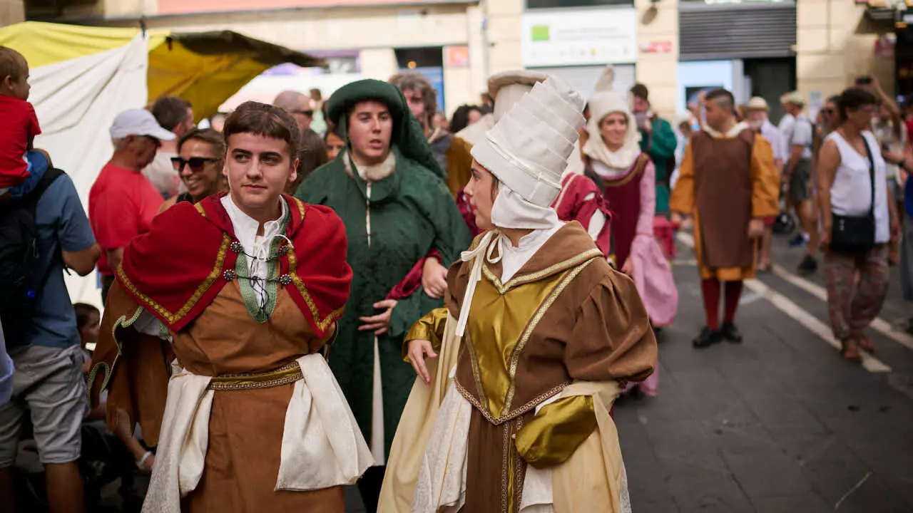 Gran Feria Medieval en las calles del Casco Antiguo de Pamplona. PABLO LASAOSA