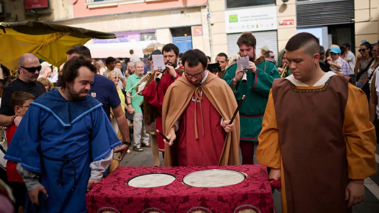 Gran Feria Medieval en las calles del Casco Antiguo de Pamplona. PABLO LASAOSA