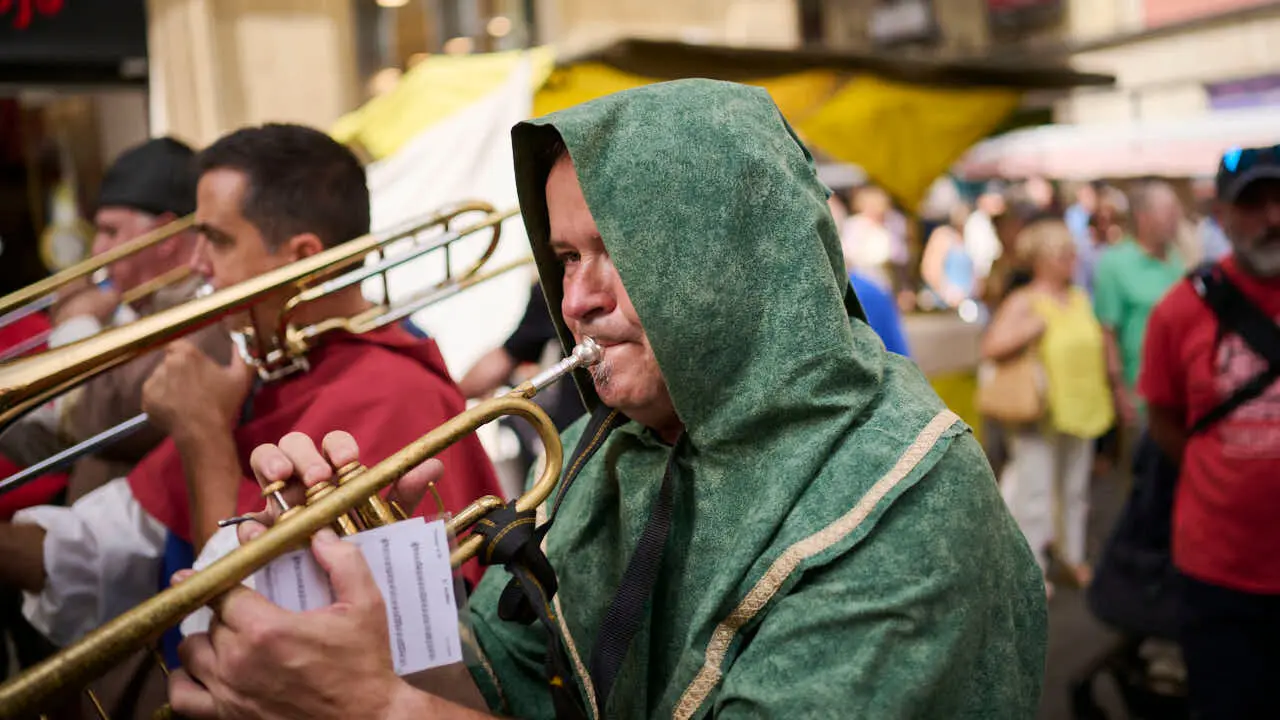 Gran Feria Medieval en las calles del Casco Antiguo de Pamplona. PABLO LASAOSA