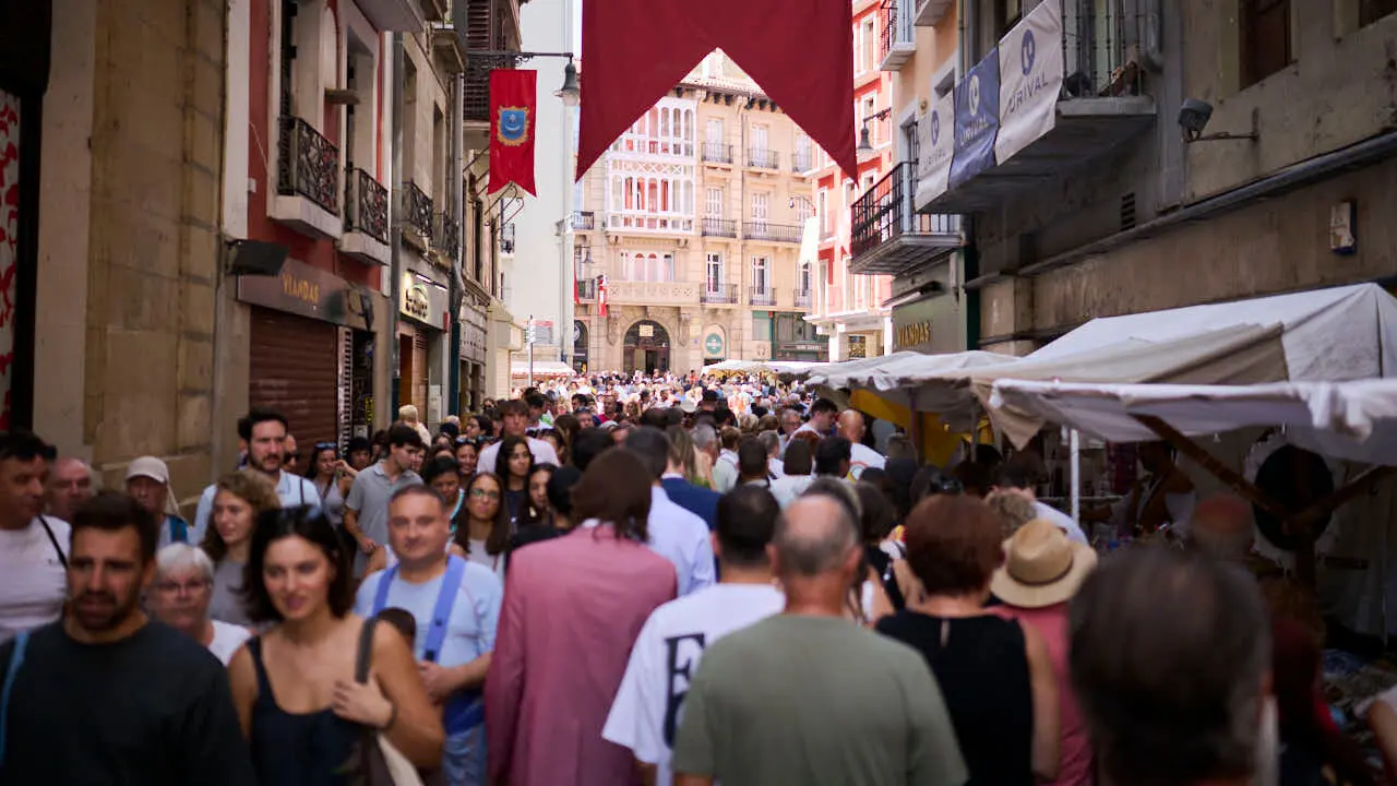 Gran Feria Medieval en las calles del Casco Antiguo de Pamplona. PABLO LASAOSA