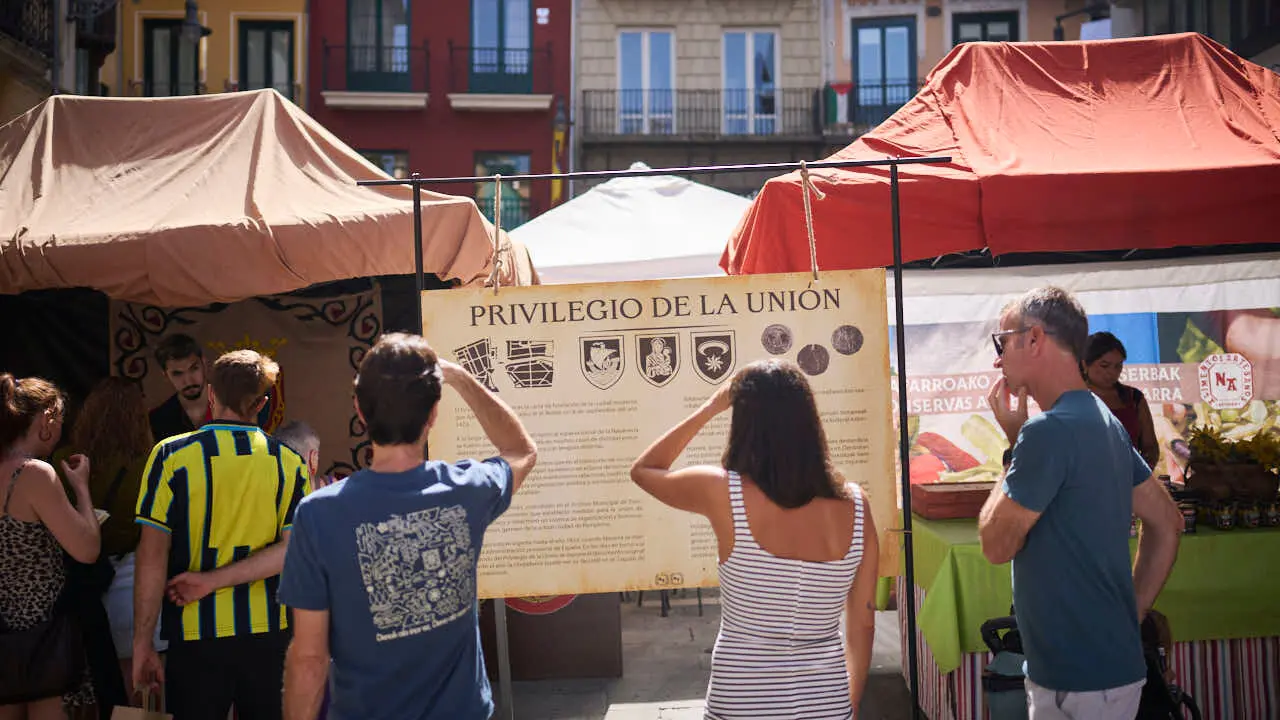 Gran Feria Medieval en las calles del Casco Antiguo de Pamplona. PABLO LASAOSA