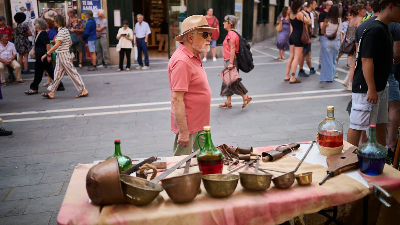 Gran Feria Medieval en las calles del Casco Antiguo de Pamplona. PABLO LASAOSA