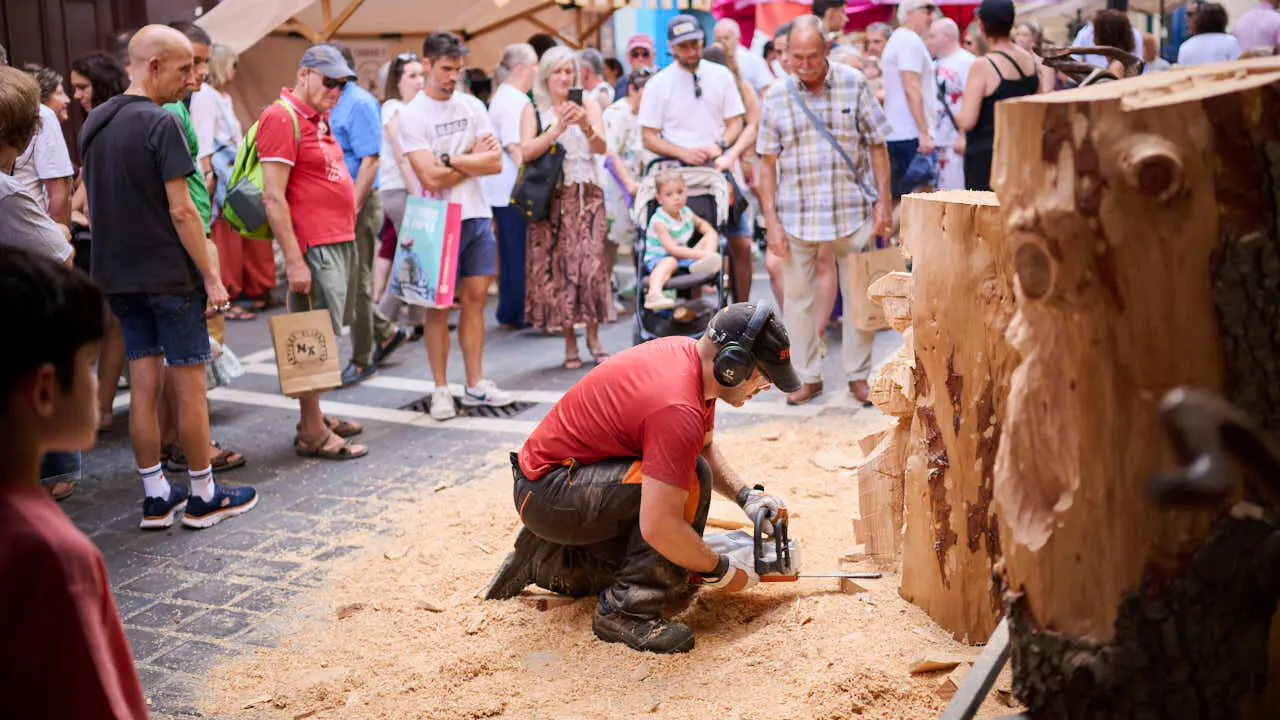 Gran Feria Medieval en las calles del Casco Antiguo de Pamplona. PABLO LASAOSA