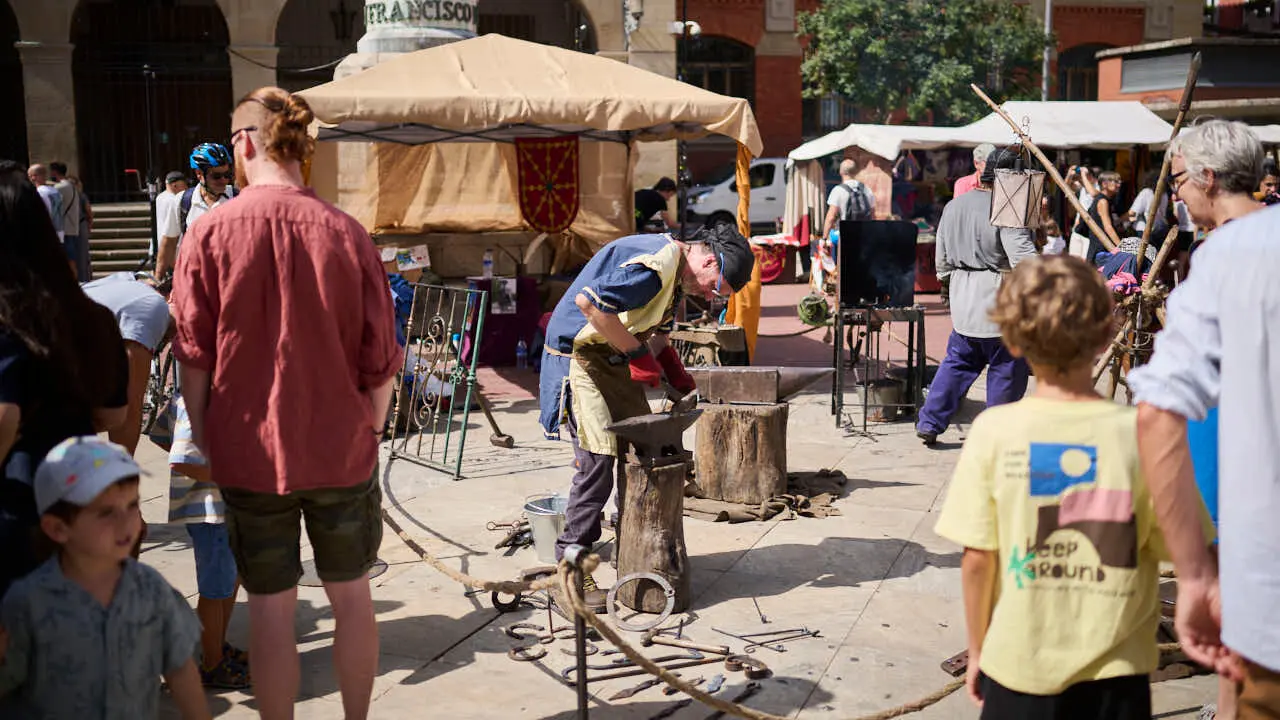 Gran Feria Medieval en las calles del Casco Antiguo de Pamplona. PABLO LASAOSA