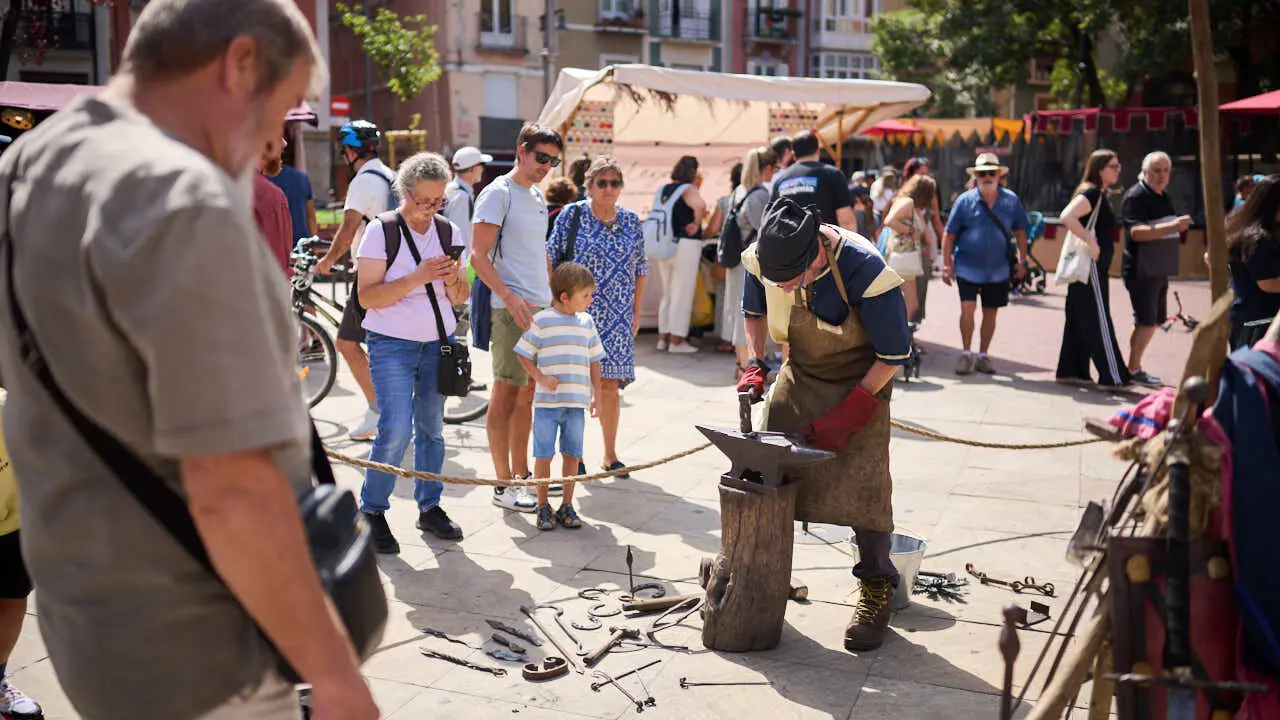 Gran Feria Medieval en las calles del Casco Antiguo de Pamplona. PABLO LASAOSA