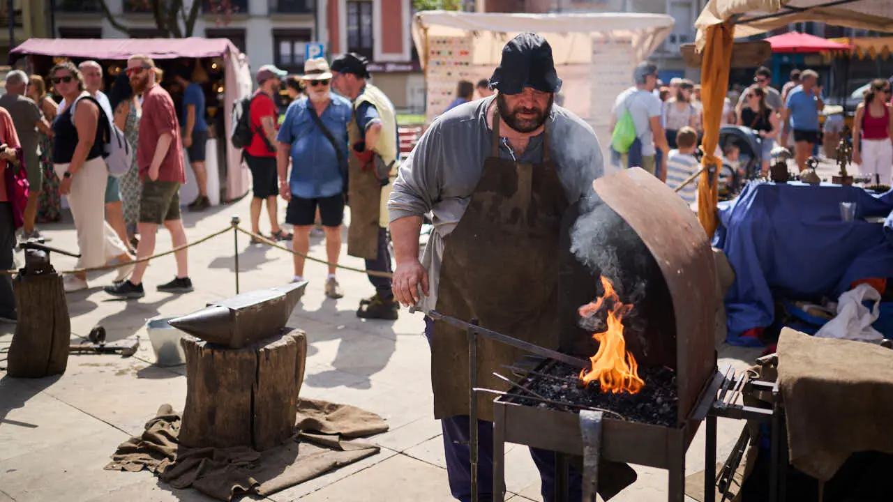 Gran Feria Medieval en las calles del Casco Antiguo de Pamplona. PABLO LASAOSA
