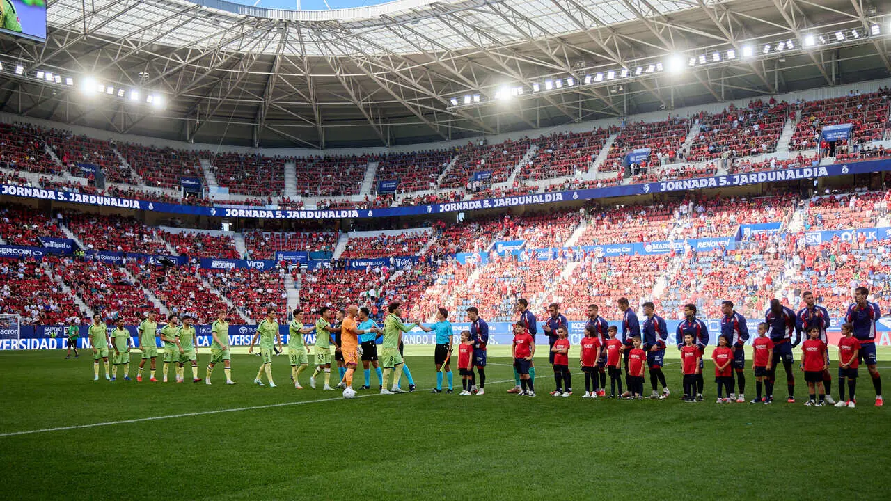 Partido de LaLiga EA Sports entre CA Osasuna y RCD Espanyol disputado en El Sadar en Pamplona. I&Ntilde;IGO ALZUGARAY
