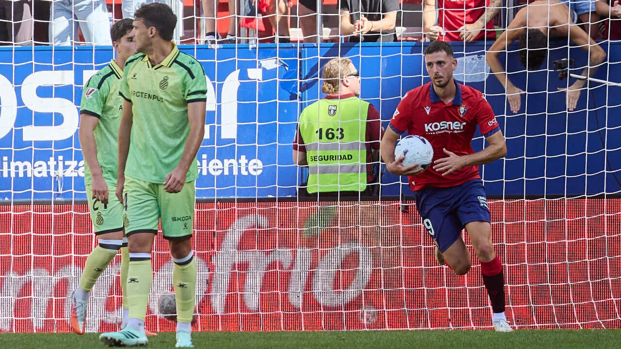 Partido de LaLiga EA Sports entre CA Osasuna y RCD Espanyol disputado en El Sadar en Pamplona. I&Ntilde;IGO ALZUGARAY