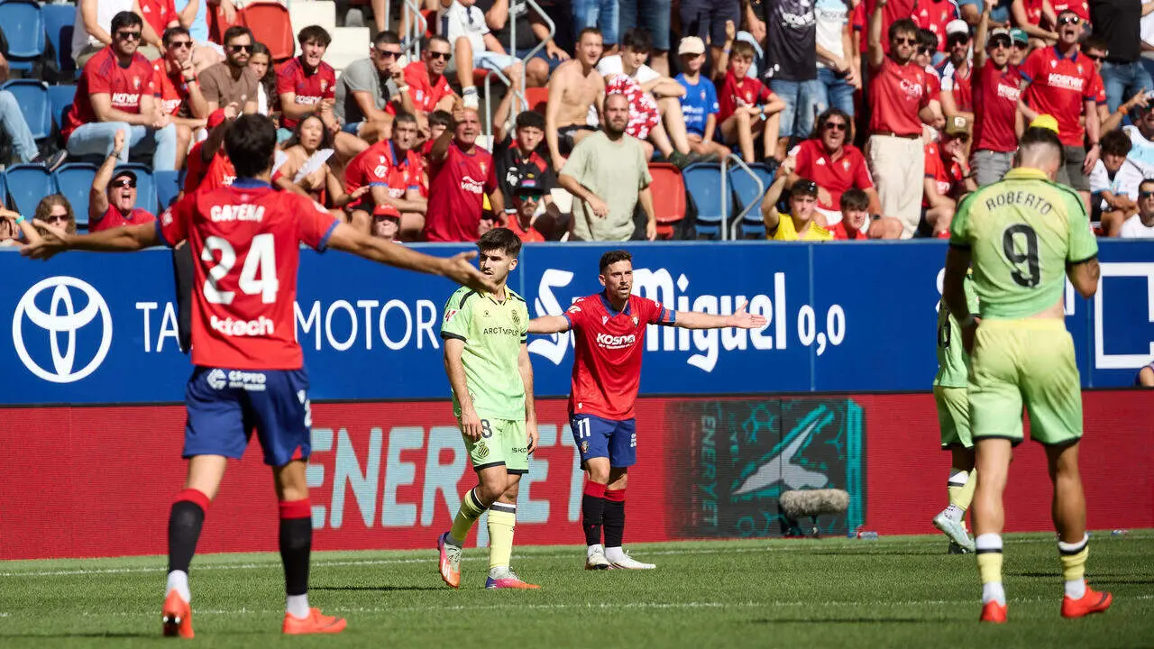 Partido de LaLiga EA Sports entre CA Osasuna y RCD Espanyol disputado en El Sadar en Pamplona. I&Ntilde;IGO ALZUGARAY
