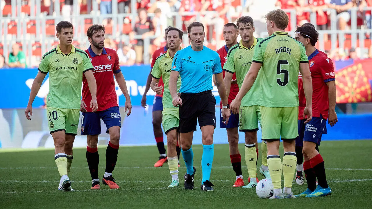 Partido de LaLiga EA Sports entre CA Osasuna y RCD Espanyol disputado en El Sadar en Pamplona. I&Ntilde;IGO ALZUGARAY