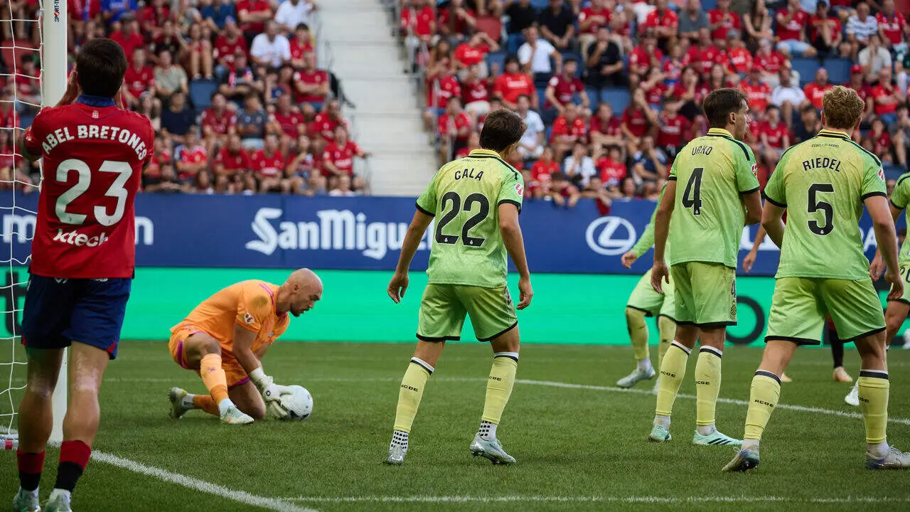 Partido de LaLiga EA Sports entre CA Osasuna y RCD Espanyol disputado en El Sadar en Pamplona. I&Ntilde;IGO ALZUGARAY