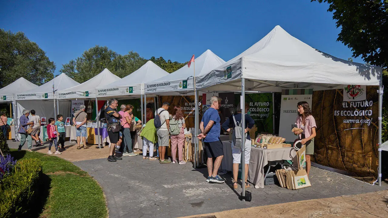 XI edici&oacute;n de la Feria Navarra Ecol&oacute;gica, en el Parque de los Sentidos de No&aacute;in. I&Ntilde;IGO ALZUGARAY