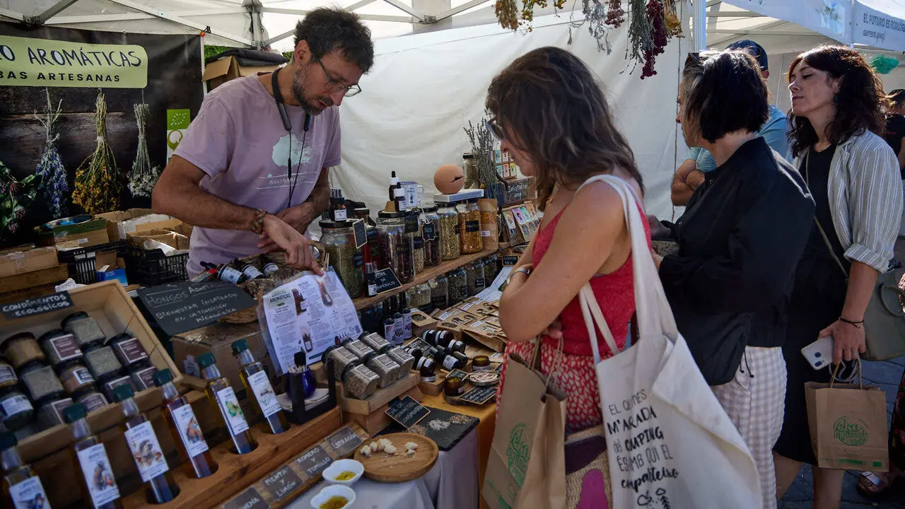 XI edici&oacute;n de la Feria Navarra Ecol&oacute;gica, en el Parque de los Sentidos de No&aacute;in. I&Ntilde;IGO ALZUGARAY