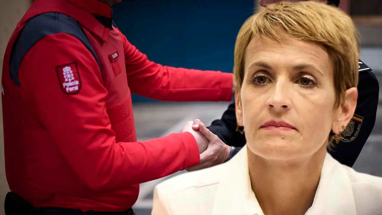 Fotomontaje con una imagen de la presidenta de Navarra, Mar&iacute;a Chivite. NAVARRA.COM