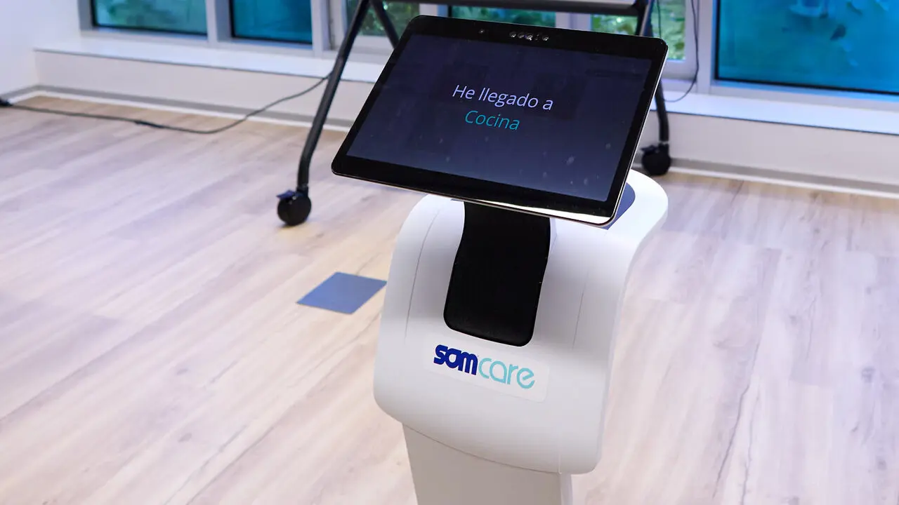 Showroom tecnol&oacute;gico organizado por el Centro de Investigaci&oacute;n en Inteligencia Artificial de Navarra (NAIR Center) para mostrar robots sociales, tecnolog&iacute;as de apoyo a los cuidados y otras soluciones destinadas a favorecer la autonom&iacute;a de las personas. I&Ntilde;IGO ALZUGARAY