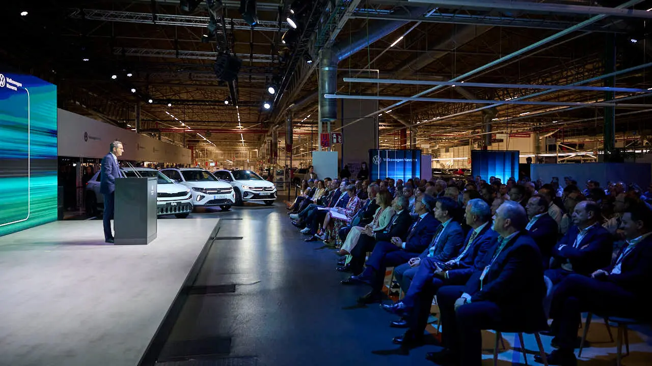 Presentaci&oacute;n del inicio de la producci&oacute;n del Volkswagen ID. Cross en la planta de Pamplona. PABLO LASAOSA