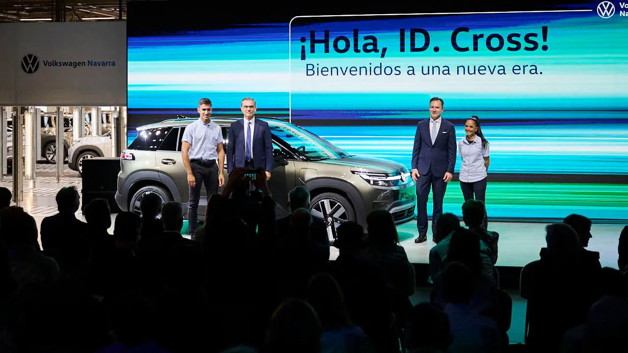 Presentaci&oacute;n del inicio de la producci&oacute;n del Volkswagen ID. Cross en la planta de Pamplona. PABLO LASAOSA