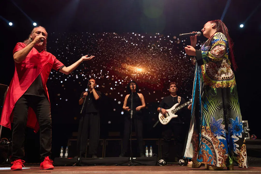 Concierto de Camela en el pabell&oacute;n Navarra Arena de Pamplona dentro de su Tour 2026 Camela + de 30. I&Ntilde;IGO ALZUGARAY