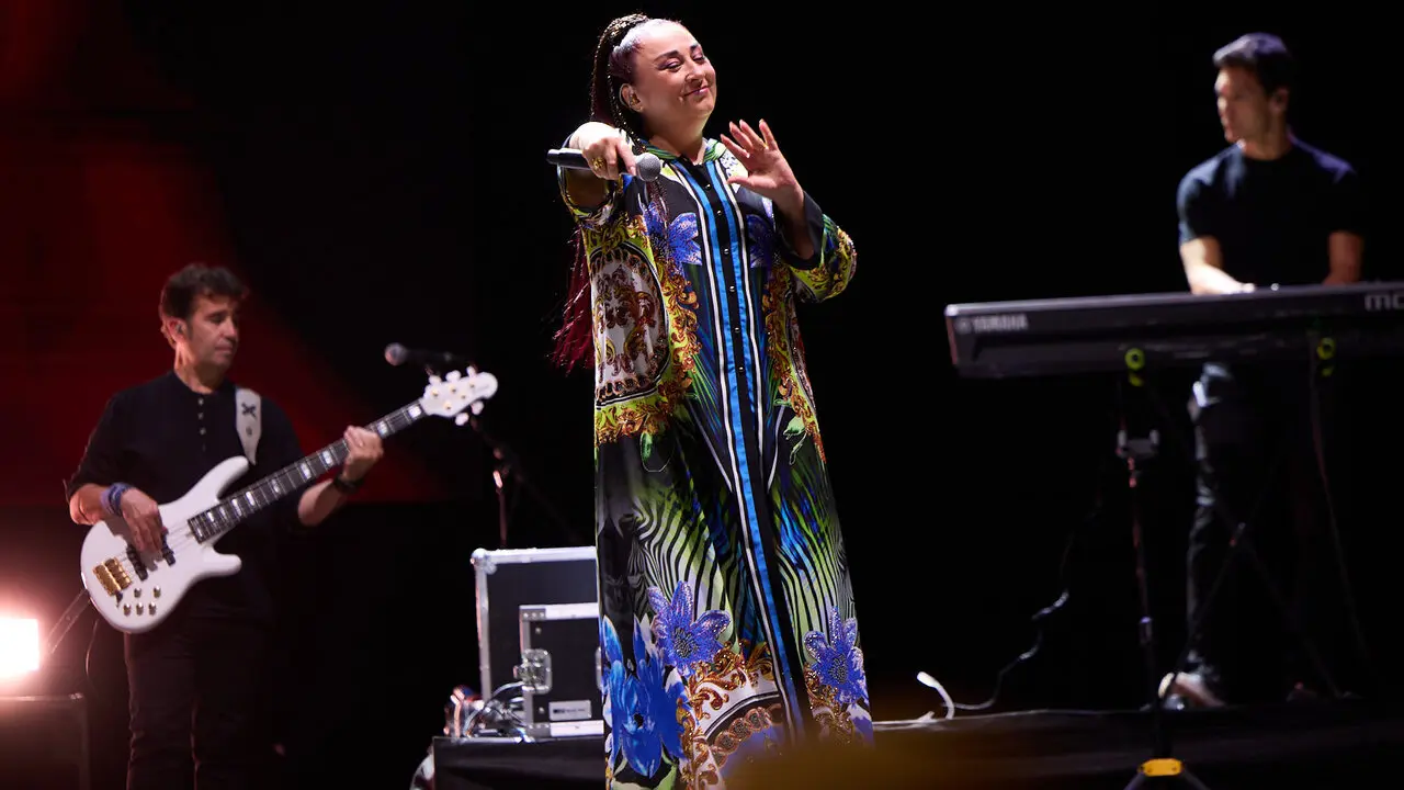 Concierto de Camela en el pabell&oacute;n Navarra Arena de Pamplona dentro de su Tour 2026 Camela + de 30. I&Ntilde;IGO ALZUGARAY