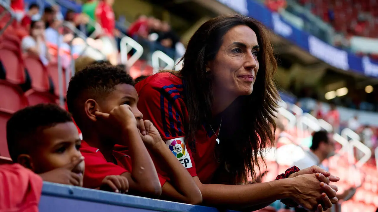 La grada de El Sadar durante el partido de LaLiga EA Sports entre CA Osasuna y Rayo Vallecano disputado en Pamplona. I&Ntilde;IGO ALZUGARAY