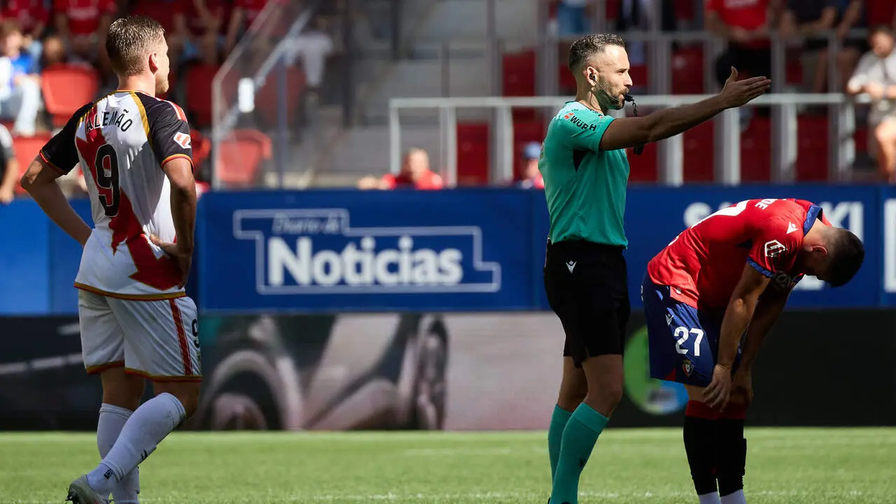 Partido de LaLiga EA Sports entre CA Osasuna y Rayo Vallecano disputado en el estadio de El Sadar en Pamplona. I&Ntilde;IGO ALZUGARAY