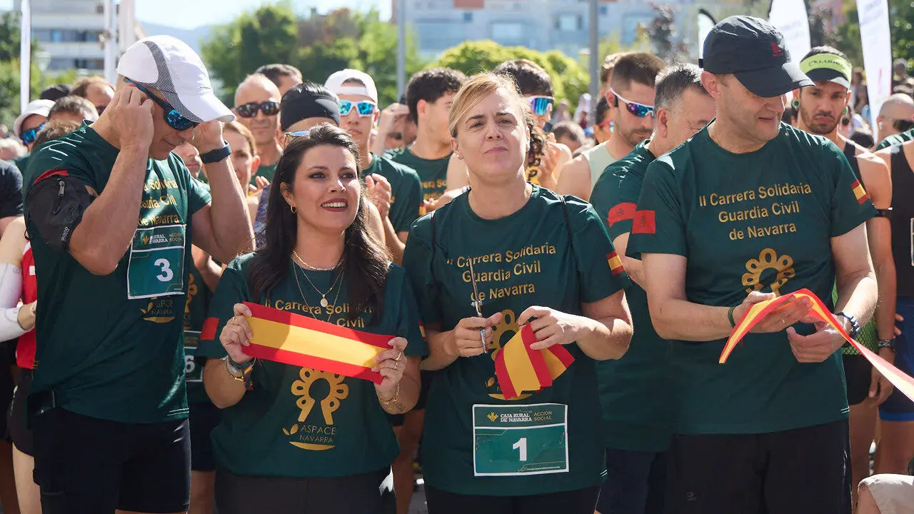 II Carrera Solidaria de la Guardia Civil de Navarra, a beneficio de Aspace, celebrada en Sarriguren. I&Ntilde;IGO ALZUGARAY