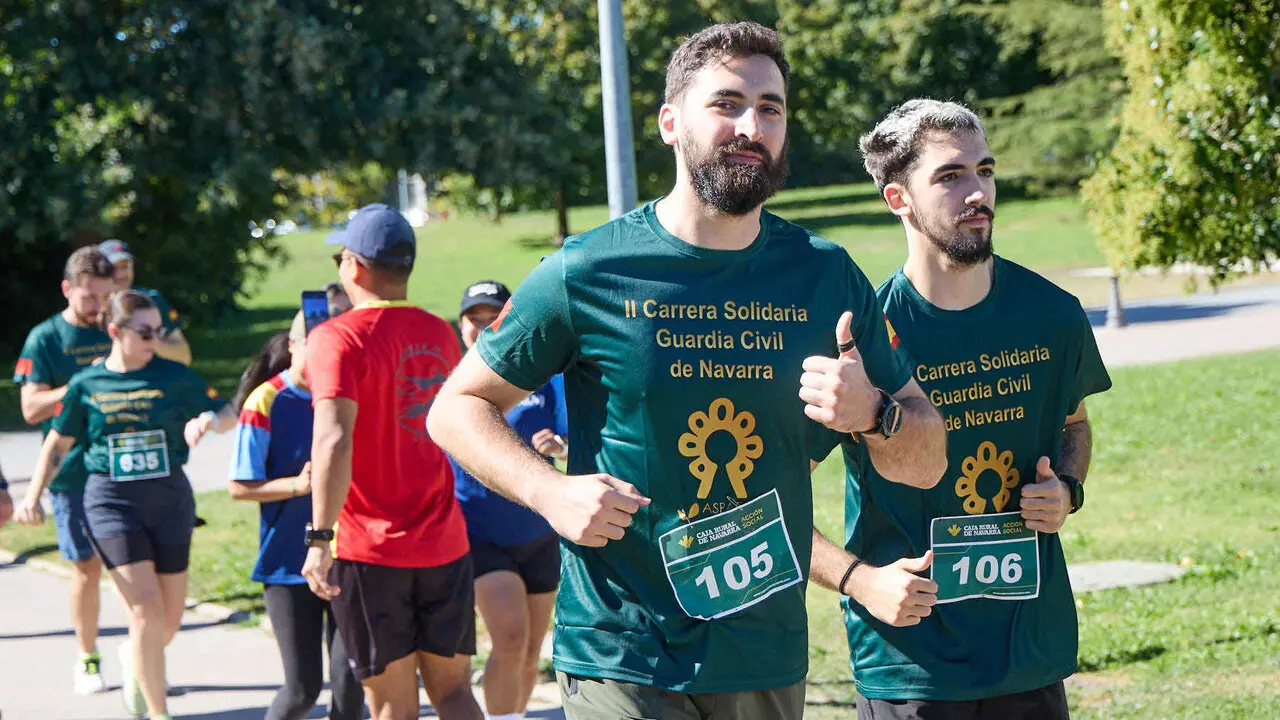 II Carrera Solidaria de la Guardia Civil de Navarra, a beneficio de Aspace, celebrada en Sarriguren. I&Ntilde;IGO ALZUGARAY
