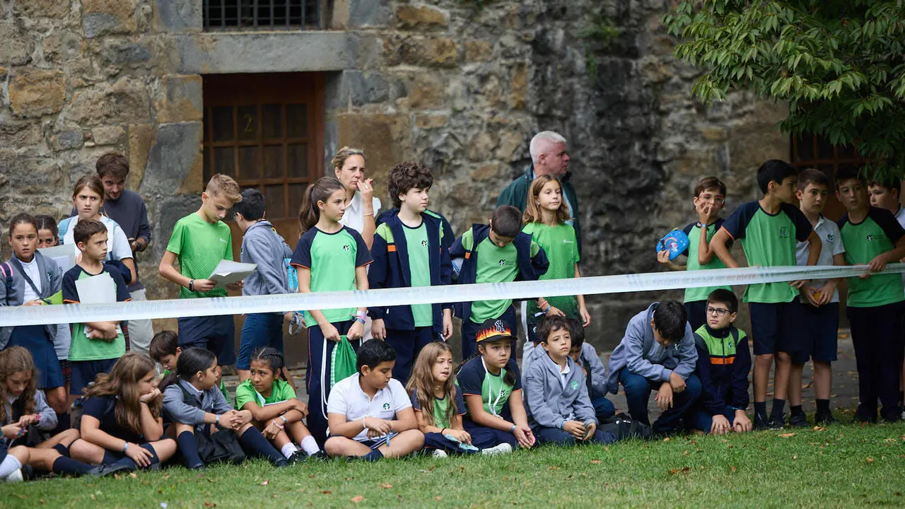 Jornada de puertas abiertas para escolares de la Polic&iacute;a Nacional en la Ciudadela de Pamplona. I&Ntilde;IGO ALZUGARAY