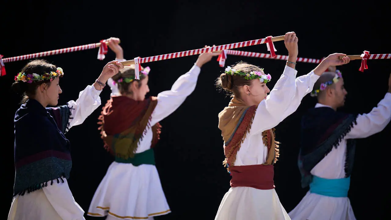 Festival intercultural de danza tradicional, organizado por Oberena dantza taldea. PABLO LASAOSA
