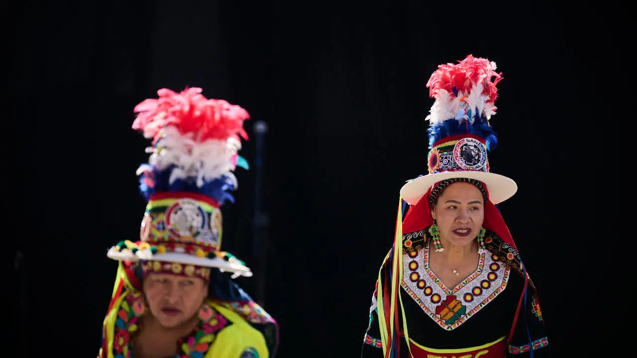 Festival intercultural de danza tradicional, organizado por Oberena dantza taldea. PABLO LASAOSA