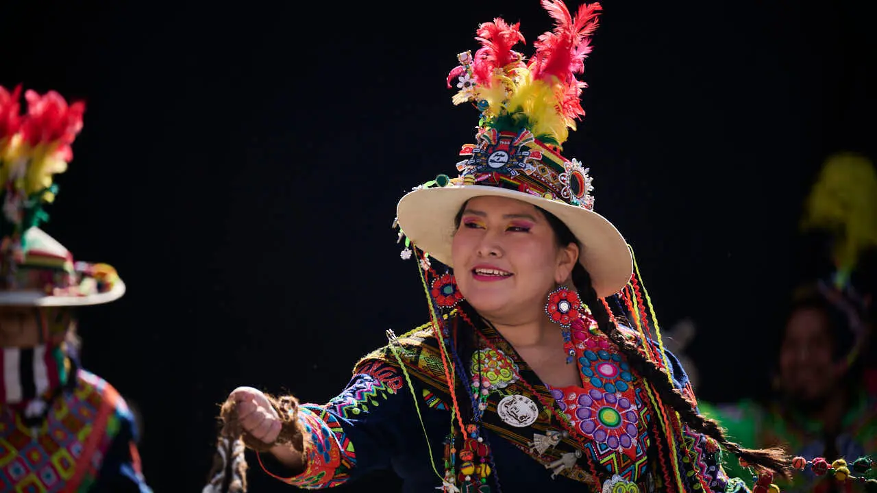 Festival intercultural de danza tradicional, organizado por Oberena dantza taldea. PABLO LASAOSA