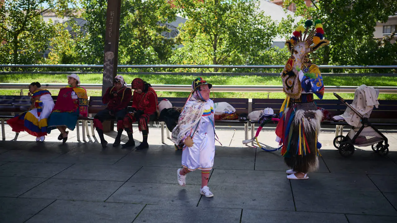 Festival intercultural de danza tradicional, organizado por Oberena dantza taldea. PABLO LASAOSA
