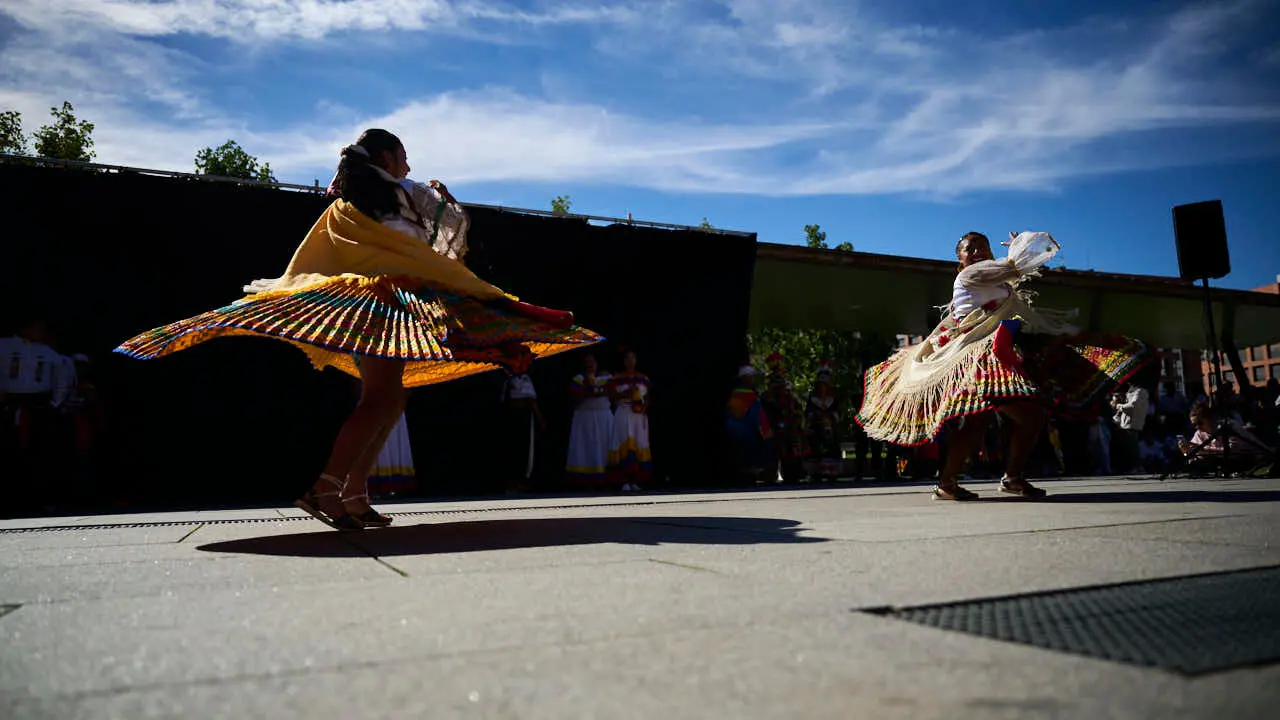 Festival intercultural de danza tradicional, organizado por Oberena dantza taldea. PABLO LASAOSA