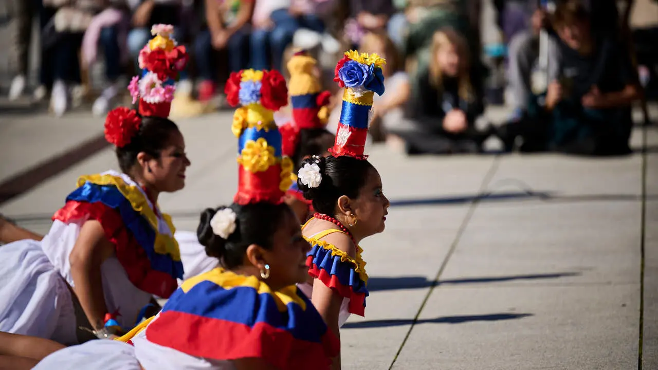 Festival intercultural de danza tradicional, organizado por Oberena dantza taldea. PABLO LASAOSA