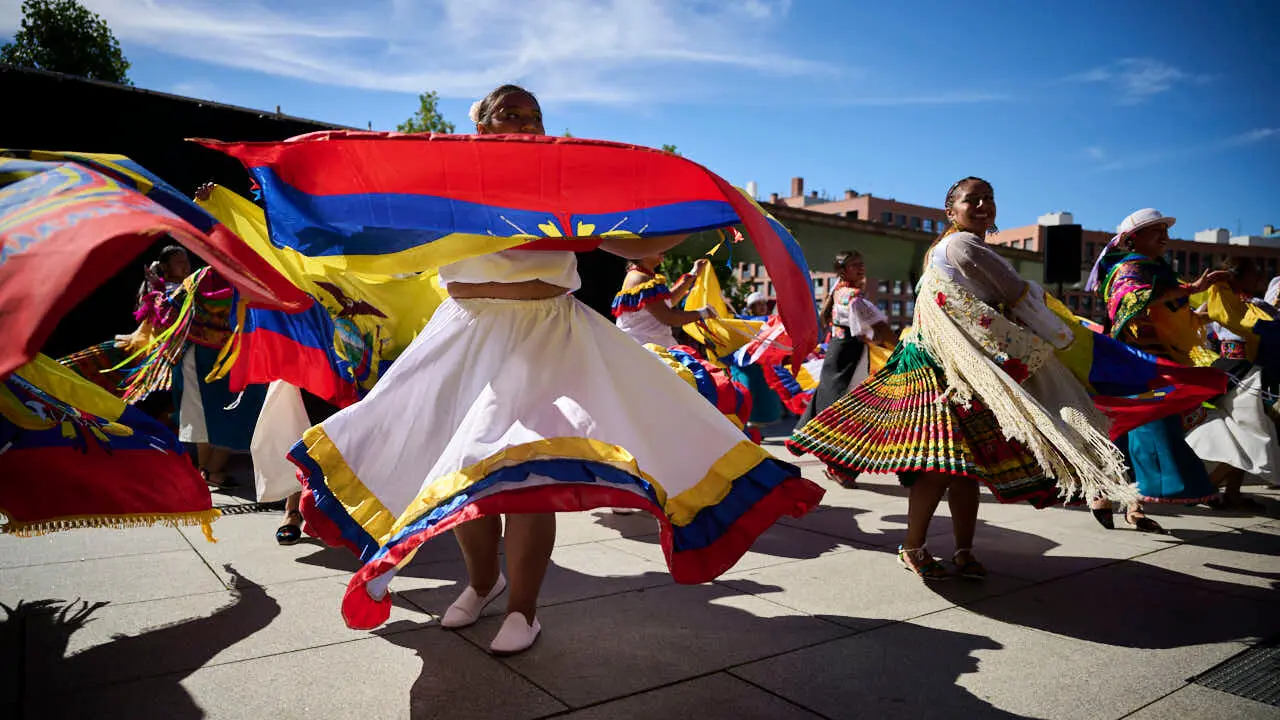 Festival intercultural de danza tradicional, organizado por Oberena dantza taldea. PABLO LASAOSA