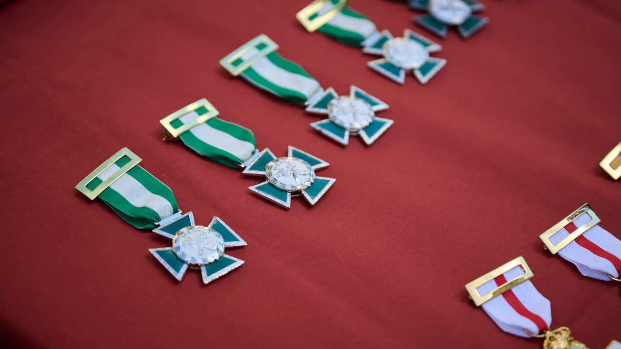 La Guardia Civil de Navarra celebra la festividad de su patrona la Virgen del Pilar. PABLO LASAOSA