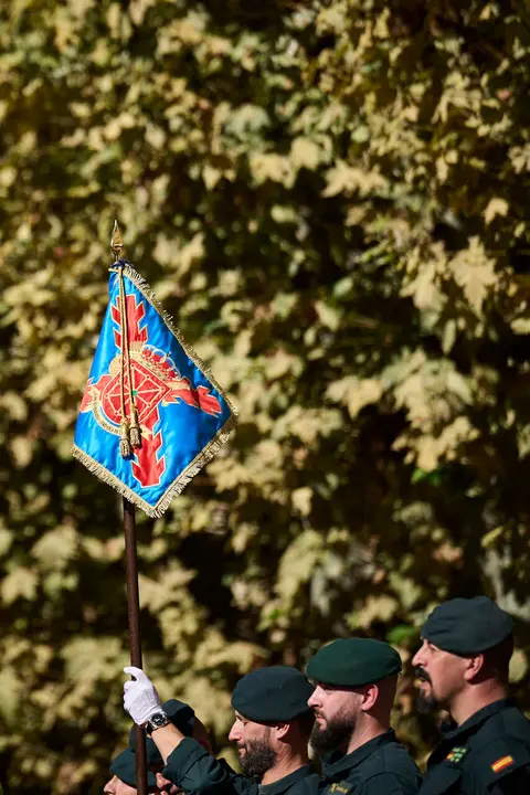 La Guardia Civil de Navarra celebra la festividad de su patrona la Virgen del Pilar. PABLO LASAOSA