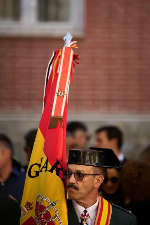 La Guardia Civil de Navarra celebra la festividad de su patrona la Virgen del Pilar. PABLO LASAOSA