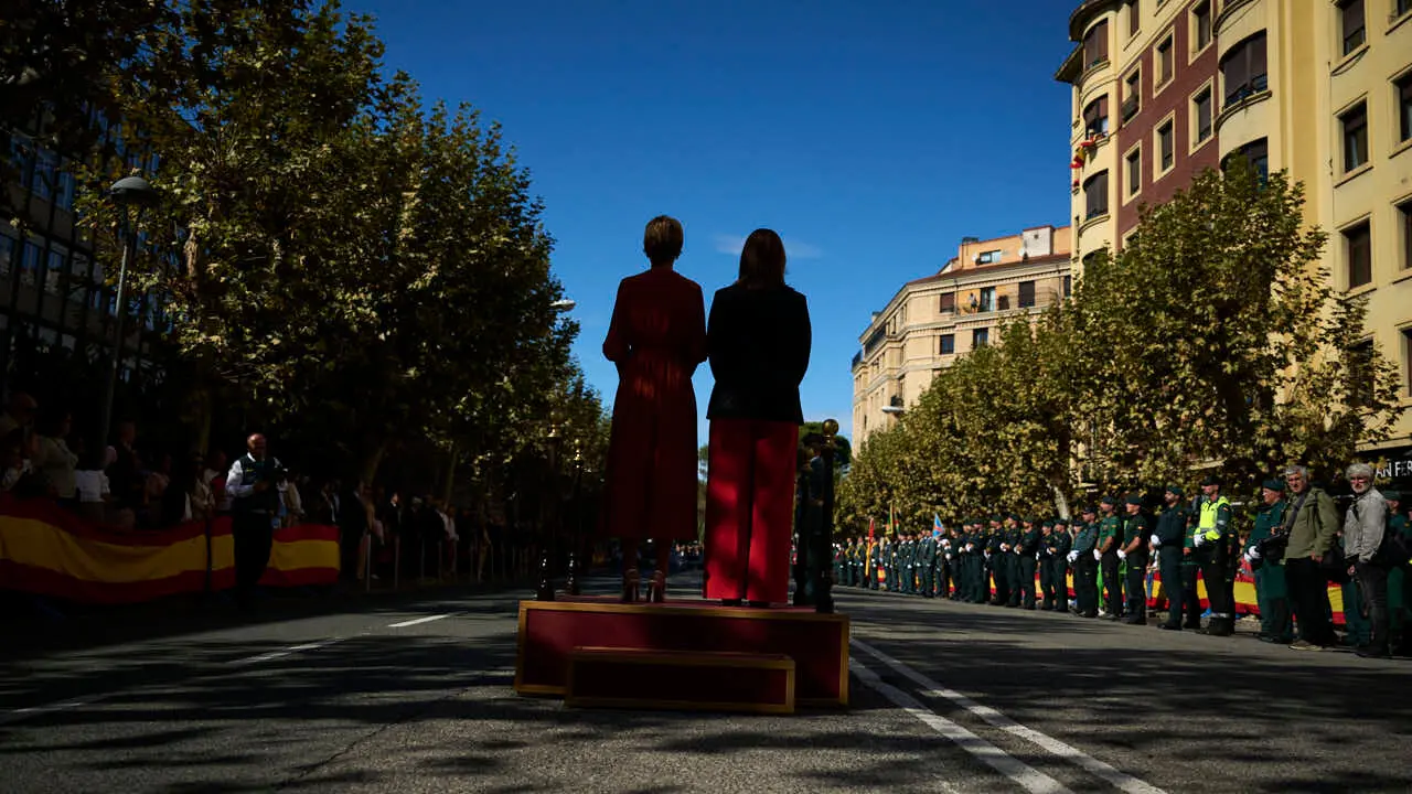 La Guardia Civil de Navarra celebra la festividad de su patrona la Virgen del Pilar. PABLO LASAOSA
