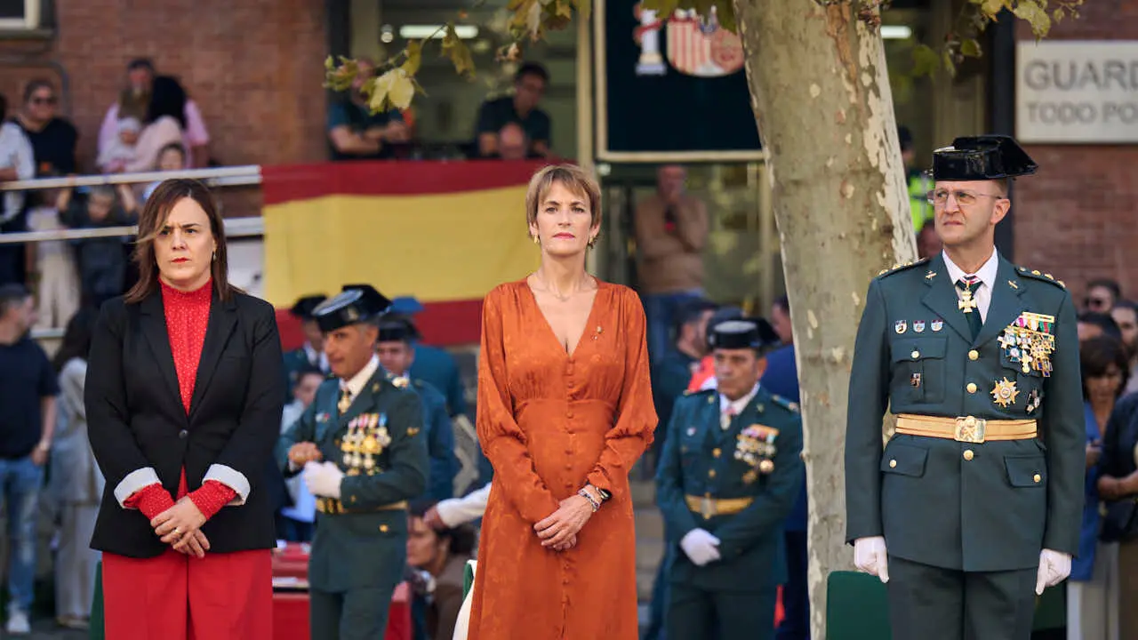 La Guardia Civil de Navarra celebra la festividad de su patrona la Virgen del Pilar. PABLO LASAOSA